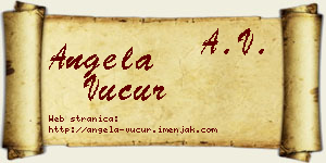 Angela Vučur vizit kartica
